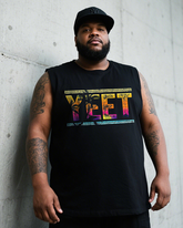 YEET Men's 100% Cotton Big & Tall Sleeveless T-Shirt